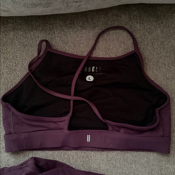 NOBULL Women's Deep Burgundy Sports Bra Set - Picture 2 of 4